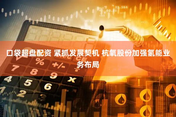 口袋超盘配资 紧抓发展契机 杭氧股份加强氢能业务布局