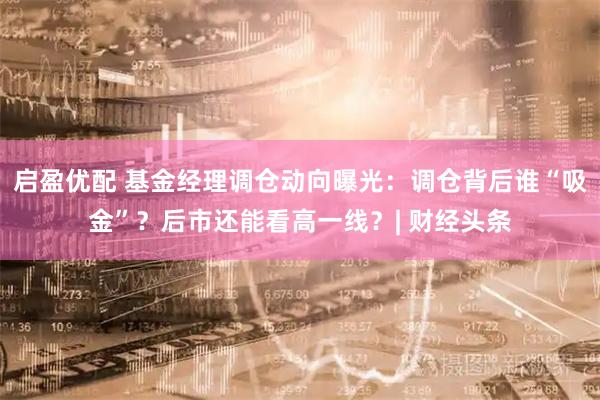 启盈优配 基金经理调仓动向曝光：调仓背后谁“吸金”？后市还能看高一线？| 财经头条